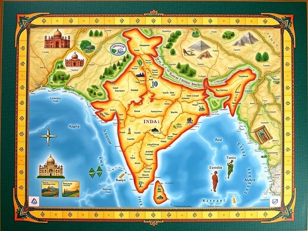 Game Mat: India Map Edition