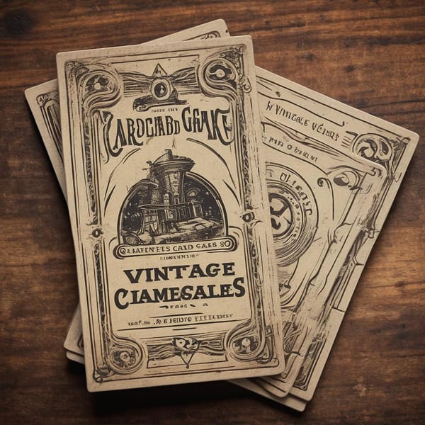 Card Sleeves: Vintage Style
